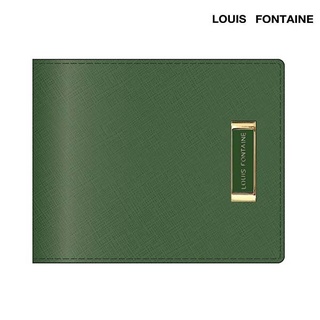 Louis Fontaine กระเป๋าสตางค์พับสั้น มีช่องใส่เหรียญ รุ่น CARINE II ( LFW6293 ) สีเขียว