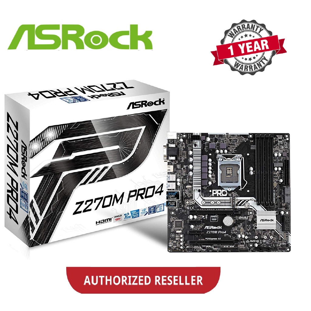 ASROCK Z270M PRO 4 SOCKET 1151 MOTHERBOARD