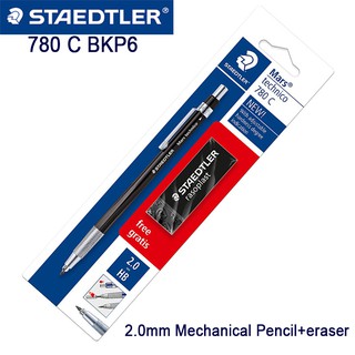 Staedtler Mars technico 780 C BKP6 ดินสอกดอัตโนมัติ 2.0 มม. สําหรับวาดภาพ ออกแบบวิศวกรรม