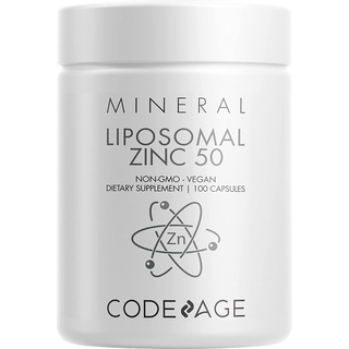 Codeage Liposomal Zinc 50 mg. 100 แคปซูล ไลโปโซมอล ซิงค์ ดูดซึมง่าย วิตามินเสริมสร้างภูมิคุ้มกัน ลดสิว