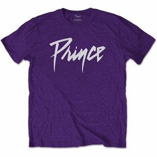 Premium Quality Prince Logo Purple Western Style Men Tshirt Explosive Models เสื้อยืด