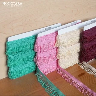 MOMOTARA No. 706 เทปทอ Knit ชายครุยเกลียว Bullion Fringe Knit ขนาด 3.2 CM ยาว 25 หลา เทป วัสดุตกแต่ง diy งานฝีมือ