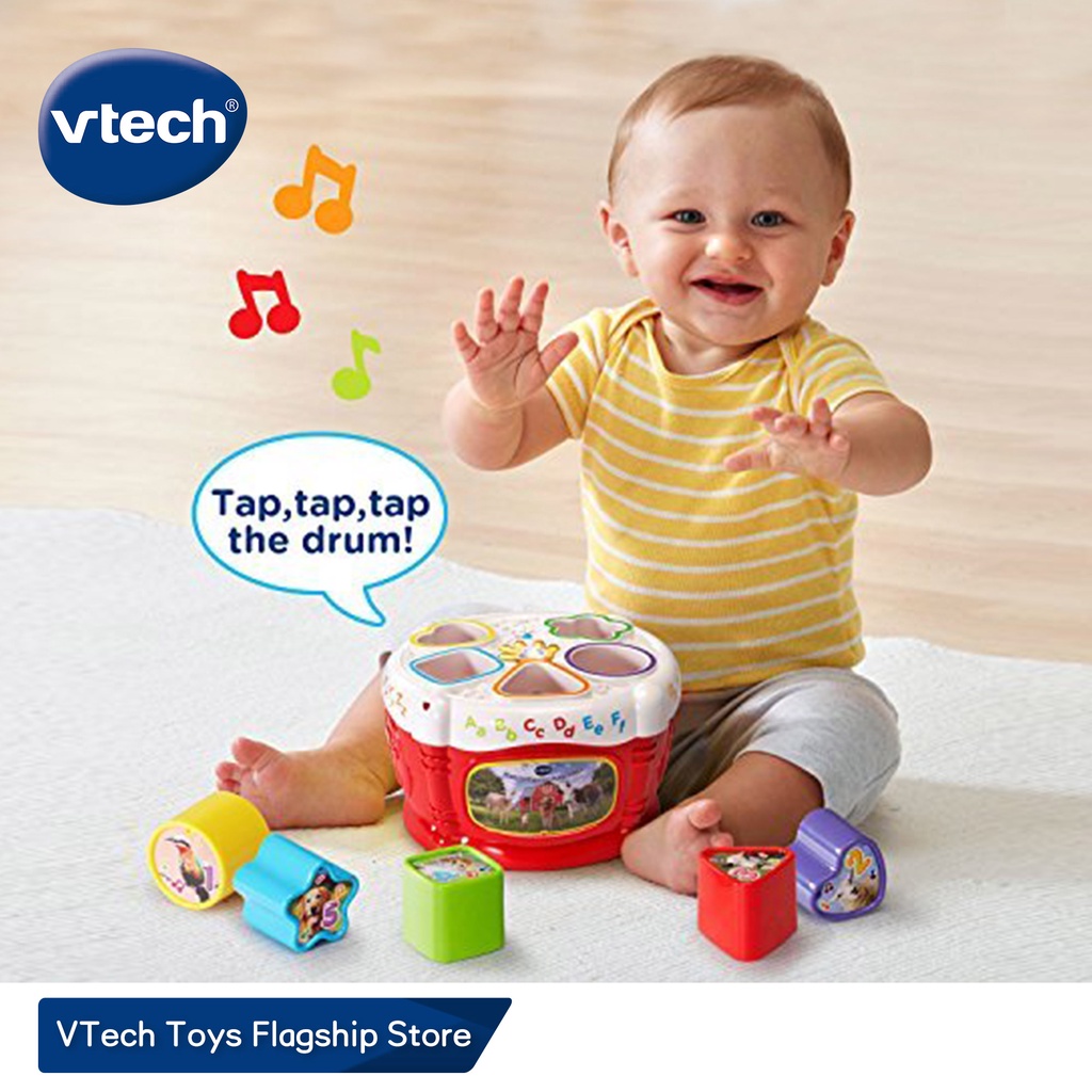 VTech Sort Discover Drum Shape Sorter Sorting Block Toys Baby Drum 6