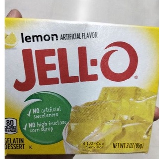 Jell-o Gelatin Desert Flavour Lemon วุ้นเจลาติน สำเร็จรูป 85g