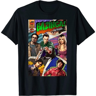 เดอะบิกแบงเธียรี The Big Bang Theory Bazinga Comic Coverแขนสั้น เสื้อยืด เกรดพรีเมี่ยม ใส่สบาย เสื้อยืดS-5XL