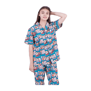 Paul Frank ชุดนอน UNISEX PAJAMAS S/S SET MADE SALAD FA2