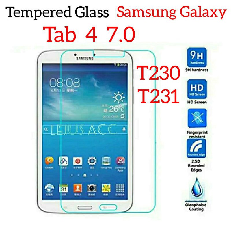 กระจกนิรภัย 9H 0.3 มม. 2.5D Samsung Galaxy Tab 4 7.0 T230 T231