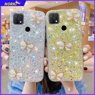 เคสโทรศัพท์มือถือ ซิลิโคนนุ่ม ลายผีเสื้อ 3D กลิตเตอร์ คริสตัล แวววาว สําหรับ Xiaomi Redmi 12C 10C 10A 10 9 9A 9C 9T Note 12 Pro 12Turbo