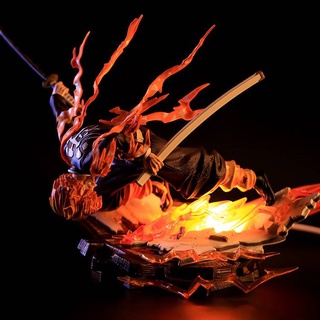 โมเดลฟิกเกอร์ การ์ตูนดาบพิฆาตอสูร Agatsuma Zenitsu Action Figure Flaming Thunder God ของเล่นสําหรับเด็ก ตกแต่งบ้าน ของขวัญเด็ก