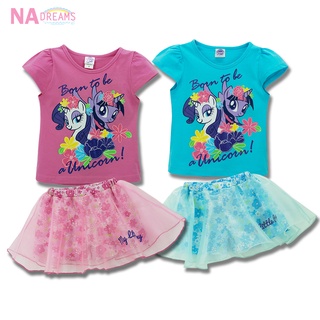 My Little Pony ชุดเซ็ทเด็ก เสื้อ + กางเกง ลายการ์ตูนโพนี่ My Little Pony จาก NADreams ผ้าคอตตอน รุ่นเด็กเล็ก