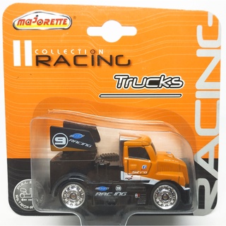 Majorette Racing Truck Pull Back - no.9 - Racing Truck - Orange/Black Color /scale 1/72 (3 inches) in Package