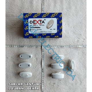 สวิตช์แขวน 2 DEXTA สีขาว