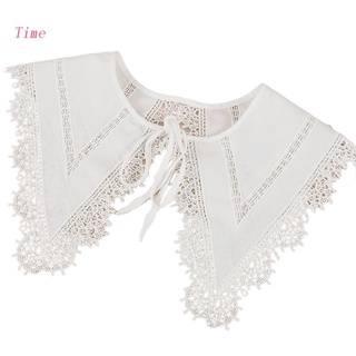 Women Triangular Shawl Fake Collar Detachable Dickey Embroid…