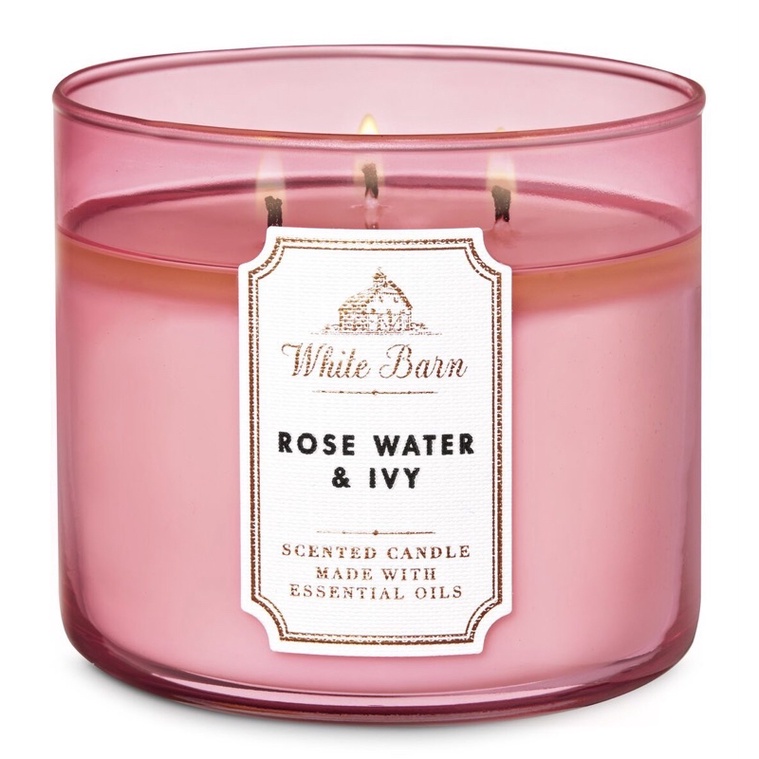 bath and body works rose water and ivy candle review