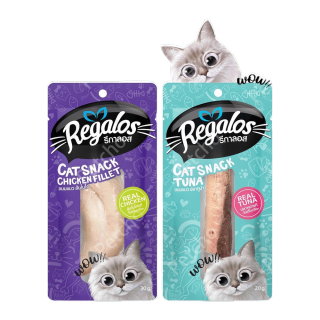 Petchoขนมแมว Regalos Snack อาหารแมว ขนมสัวจ์เลี้ยง อร่อย กินง่าย ขนมแมวราคาถูก