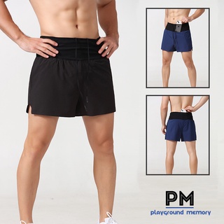 พร้อมส่ง!!! Multifunctional 2 in 1 Shorts 3" กางเกงวิ่ง น้ำหนักเบา แห้งเร็ว ขอบเอวเป็นช่องใส่ของเหมือน running belt