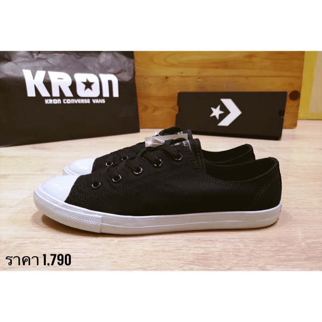 converse all star dainty ox black