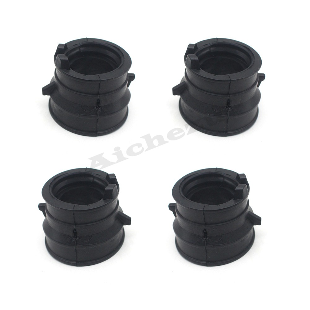 4 ชิ้นรถจักรยานยนต์คาร์บูเรเตอร์ Pad Intake Outlet Manifold อินเทอร์เฟซพลาสติกสําหรับ Honda CBR250 C