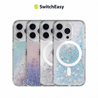 Switcheasy Starfield 3D Glitter Resin Case สำหรับ iPhone 14 14 Plus 14 Pro 14 Pro Max [ไม่ใช่สีเหลือง] [Military Grade Drop] Hard PC และเคส iPhone ป้องกัน TPU แบบนิ่ม