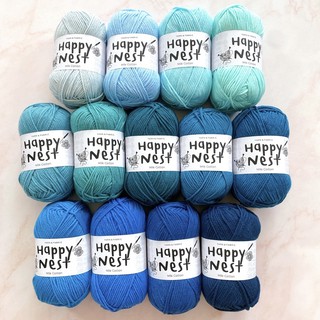 แหล่งขายและราคาไหมพรม คอตตอนนม milk cotton yarn 4 ply (สีน้ำเงิน ฟ้า)อาจถูกใจคุณ