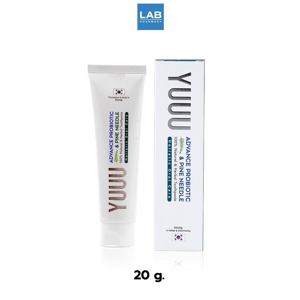 YUUU Toothpaste 20 g. ยู ยาสีฟัน สูตรโปรไบโอติด ช่วยระงับกลิ่นปาก Shopee Thailand