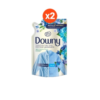 [ใหม่!]Downy Fabric Serum ดาวน์นี่ น้ำยาปรับผ้านุ่ม สูตรป้องกันผ้ายับ กลิ่นหอมแอปเปิ้ลและดอกไม้ฤดูร้อน ชนิดถุงเติม 500มล. x2