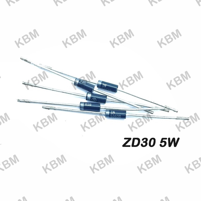 Zener diode (ซีเนอร์ไดโอด) ZD30 1N5363 5W  ZD30.3V ZD30V 0.2-10A ZD30V 0.5W ZD30V 1N5260 ZD30V 1W ZD
