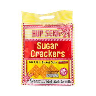 Hup Seng Sugar Cracker 250g ปิงปองขนมปังกรอบเคลือบน้ำตาล