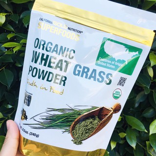 ผงต้นอ่อนข้าวสาลีออแกนิค Superfoods, Organic Wheat Grass Powder 240g (CGN®)