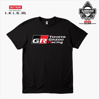 ราคาระเบิดเสื้อยืด พิมพ์ลายโลโก้รถยนต์ Toyota GAZOO RACING GRS-3XL