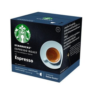 Starbucks by Nescafe Dolce Gusto รส Espresso Dark Roast 1 กล่องมี 12 แคปซูล [พร้อมส่ง]