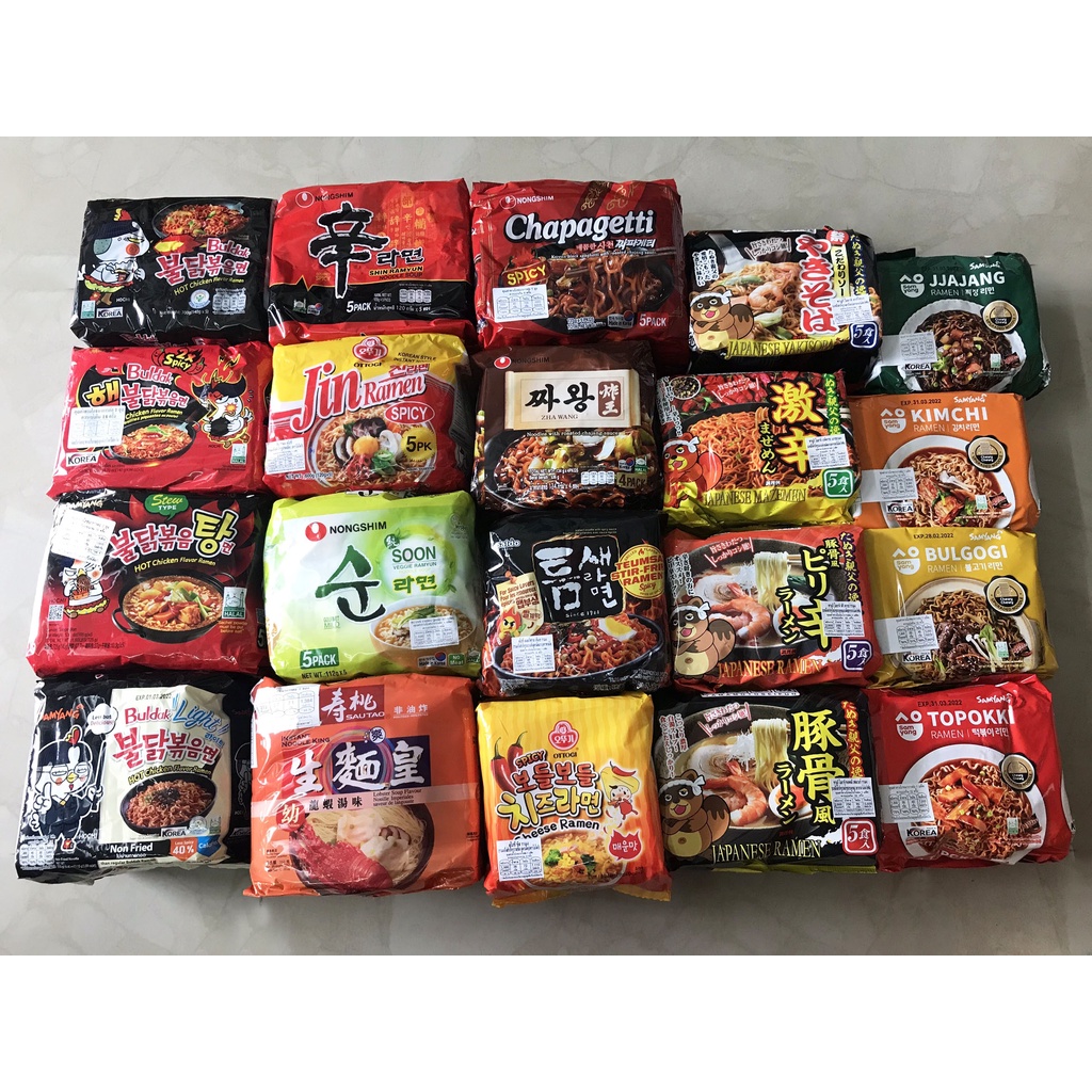 ‼️(ยกแพ็ค) มาม่าเกาหลี Samyang ซัมยัง มาม่าเกาหลี Nongshim จาจังเมียน รสกิมจิ รสต๊อกบกกี รสบุลโกกิ ร