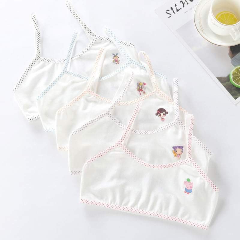เสื้อชั้นในเด็กหญิง ผ้าคอตตอน พร้อมส่งจากไทย ลายน่ารักถูกใจน้องๆ