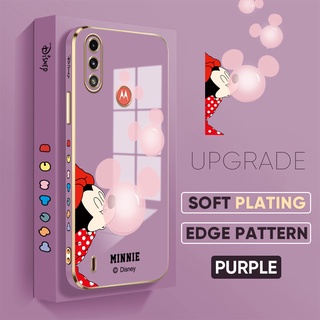เคสโทรศัพท์มือถือ TPU แบบนิ่ม ลายการ์ตูนมินนี่ เมาส์ ป้องกันเลนส์กล้อง สําหรับ Motorola Moto G50 E7 Plus G8 Play E6s 2020 Edge 20 E7 G8 Power Lite
