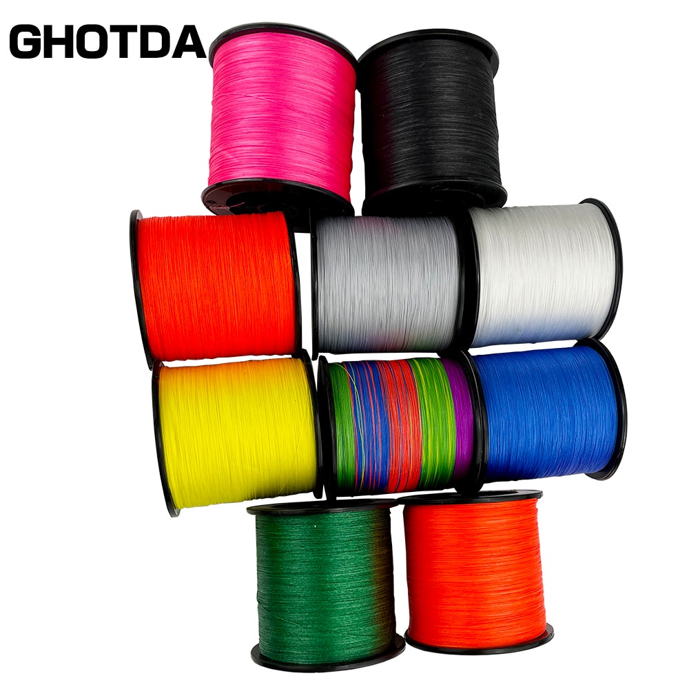 GHOTDA tali pancing benang สายตกปลาถัก 4 Strands 10lb-80lb Multifilament PE ด้ายที่แข็งแกร่งลวด hilo d ราคา ถูกที่สุด ดีลบีเคเค แกลเลอรีภาพที่ 4