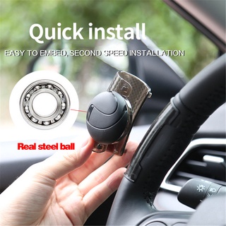 Tesla อุปกรณ์เสริมCar Turning Steering Wheel Booster Sinner Knob 360 Degree Rotation Metal Bearing ower Handle Ball Shae