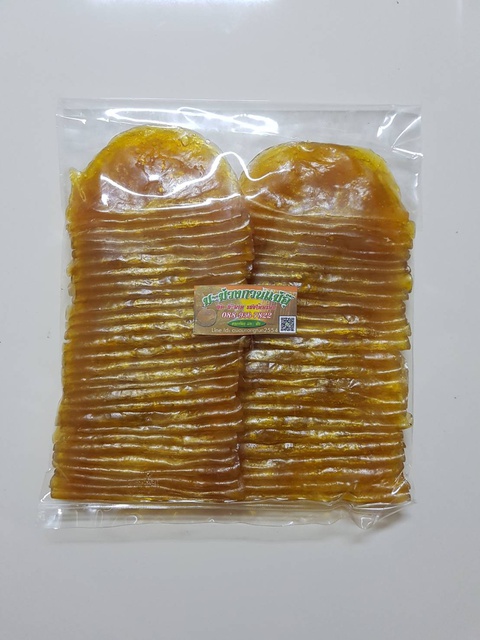 มะม่วงกวนแม่อุ๊  แบบพับ  รสอมเปรี้ยว อมหวาน ขนาด 500 กรัม