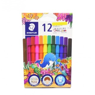 STAEDTLER สีเมจิก LUNA 12 สี ปากกาเมจิก ปากกาสีน้ำ ปากกา12 สี