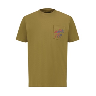 Khaki Bros. - คาคิบรอส - Round neck T-shirt - เสื้อยืดคอกลม - KM21K056 - Army