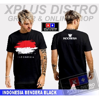 [100% Cotton] Indonesia Nationalism DISTRO เสื้อยืดแขนสั้นพิมพ์ลายธงชาติ INDONESIA DISTRO สําหรับผู้ชาย