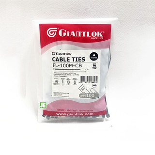 Cable Tie สายรัด 4 นิ้ว FL-100M-C GIANTLOK สีดำ