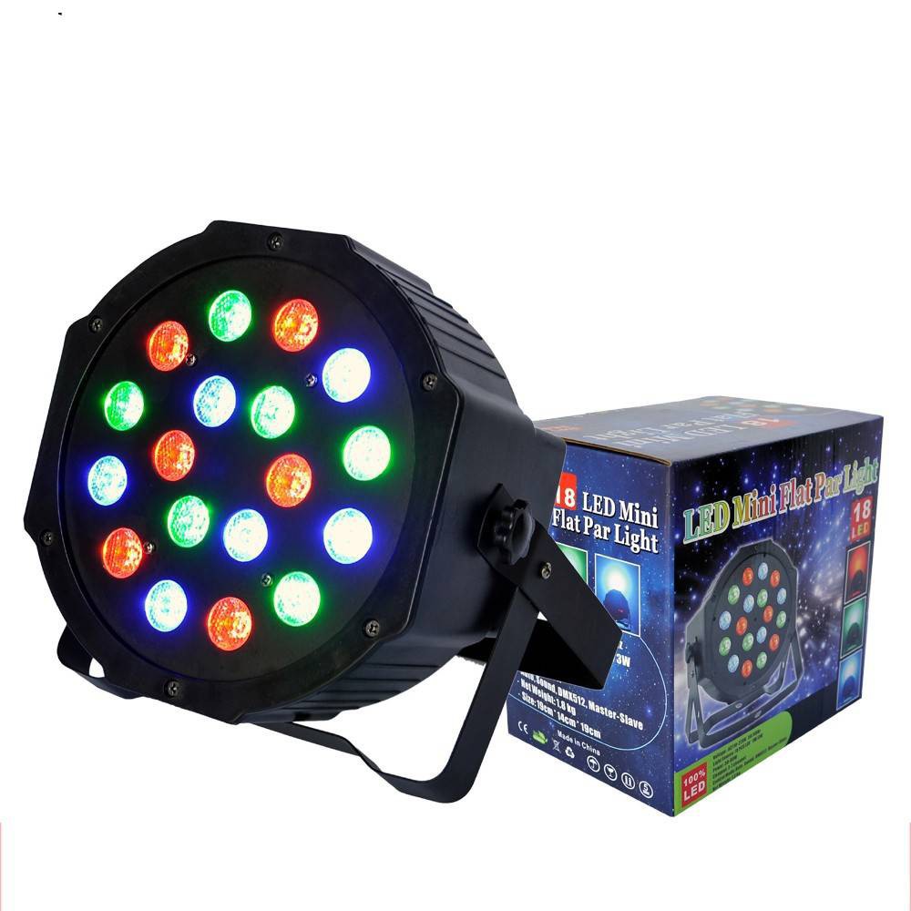 ไฟดิสโก้ ไฟเธค ไฟตื๊ด ไฟปาตี้ led mini flat par light