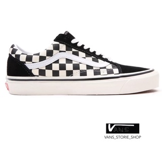 VANS OLD SKOOL 36 DX ANAHEIM FACTORY CHECKERBOARD BLACK 2021 SNEANKERS สินค้ามีประกันแท้