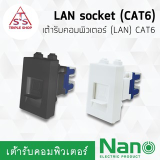 NANO เต้ารับคอมพิวเตอร์ เต้ารับแลน สายแลน (LAN), CAT6