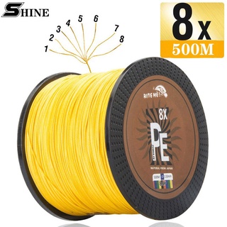 Biteme 100เมตร300เมตร8เส้นสายการประมงถักทนทานแข็งแรง Tali pancing Dyneema สายการประมง PE สาย