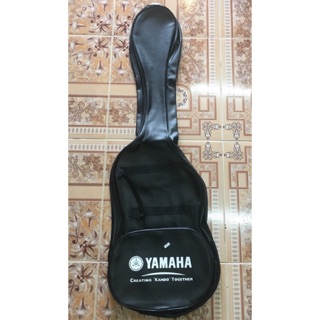 )(ฟรีค่าขนส่ง)Yamahaกระเป๋ากีตาร์เบสแบบหนัง บุฟองน้ำ - สีดำ)