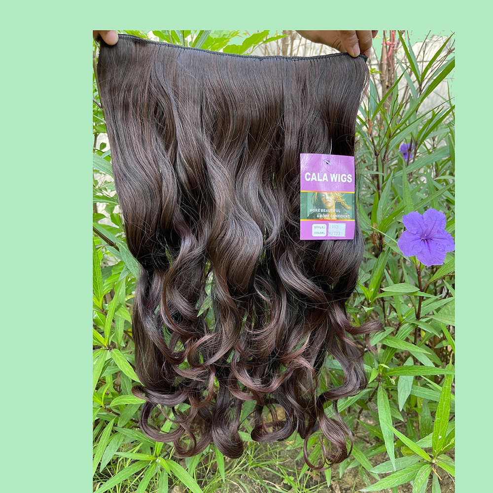 แฮร์พีช hairpiece  แฮร์พีชcalawigsราคาส่ง รหัส1193 กว้าง28cmยาว55cm ชิ้นหนาพิเศษไหมด้านเหมือนผมจริง แฮร์พีชลอนยาว