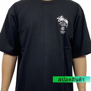 เสื้อยืดใหม่ 【COD】 เสื้อยืดคอกลม stussy ลายทหาร COMEING CLUB