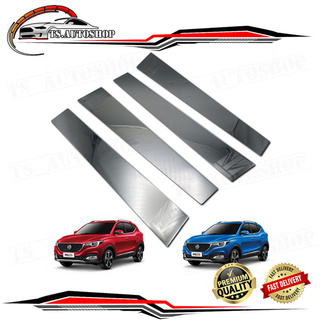 ครอบ เสาประตู เสากลางประตู สแตสเลส Pillar Cover 4 ชิ้น อย่างดี MG MG ZS Hatchback