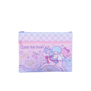 SANRIO กระเป๋าใส่เอกสาร Little Twin Stars สีชมพู แฟ้ม เด็ก ของเล่น